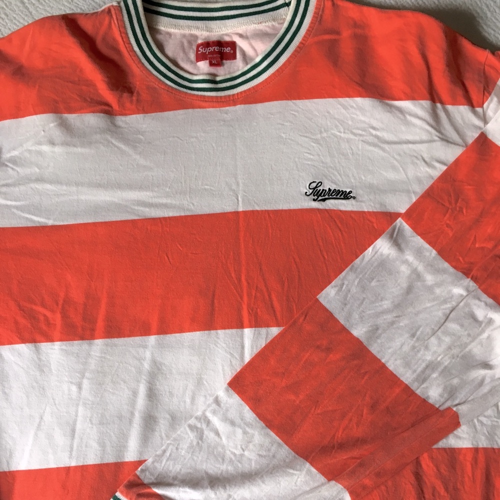 Supreme Striped Long Sleeve XL